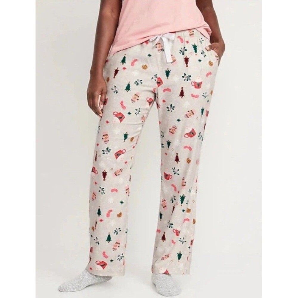 Old Navy Printed Flannel Pajama Sleep Lounge Pants Hot Cocoa Women’s XXL NWT’s